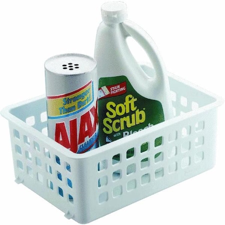 Rubbermaid Slide'N Stack Storage Basket 5581-RD-WHT